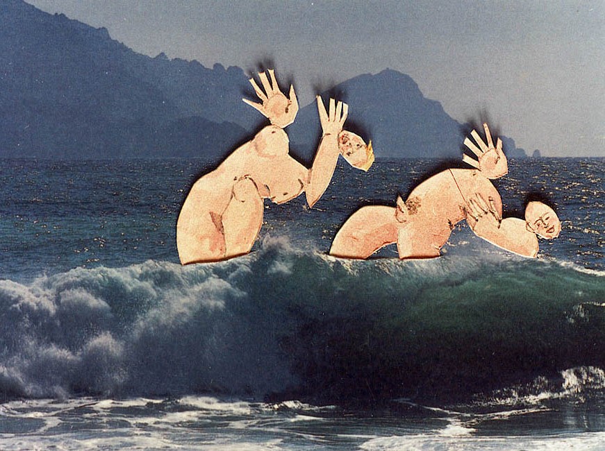 bearbeitete Postkarte, Werkreihe `oh la Provence´